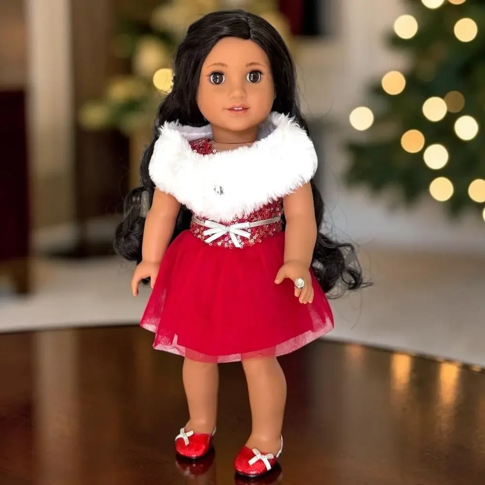 American Girl Truly Me #108 in Box with Additional Holiday Outfits